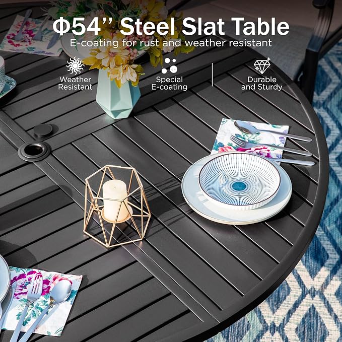 PHI VILLA 7 Pieces Outdoor Dining Set - Image 6