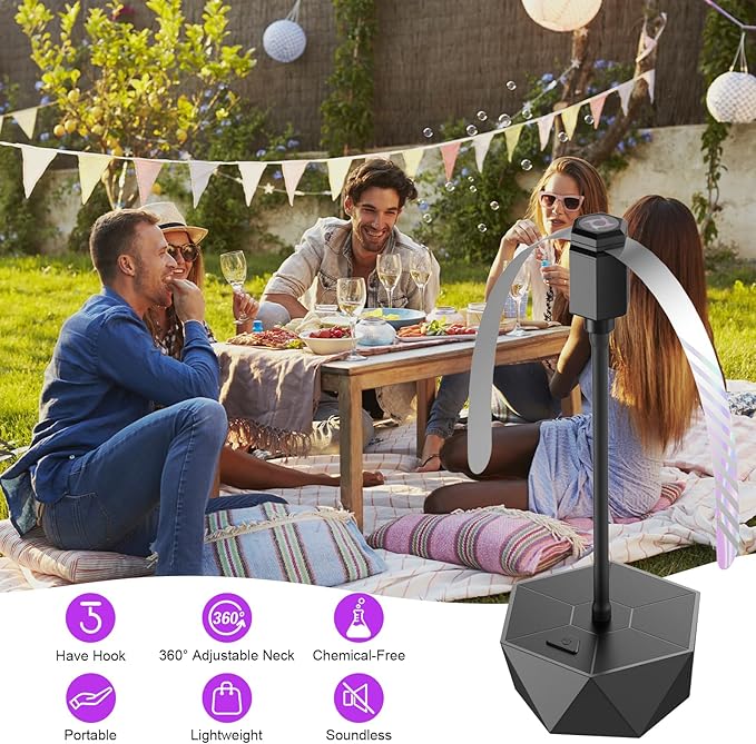Fly Fans for Tables, Fly Repellent Fan Outdoor Indoor Keep Flies Away, Fly - Image 2