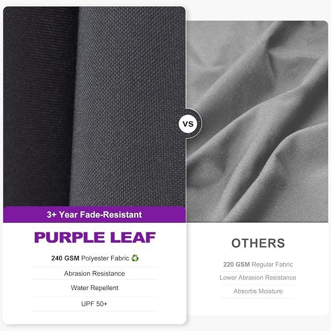 PURPLE LEAF 8.2' X 11.5' Tilting Patio Umbrella - Image 4