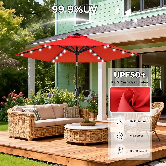 ABCCANOPY Durable Solar Led Patio Umbrellas - Image 7