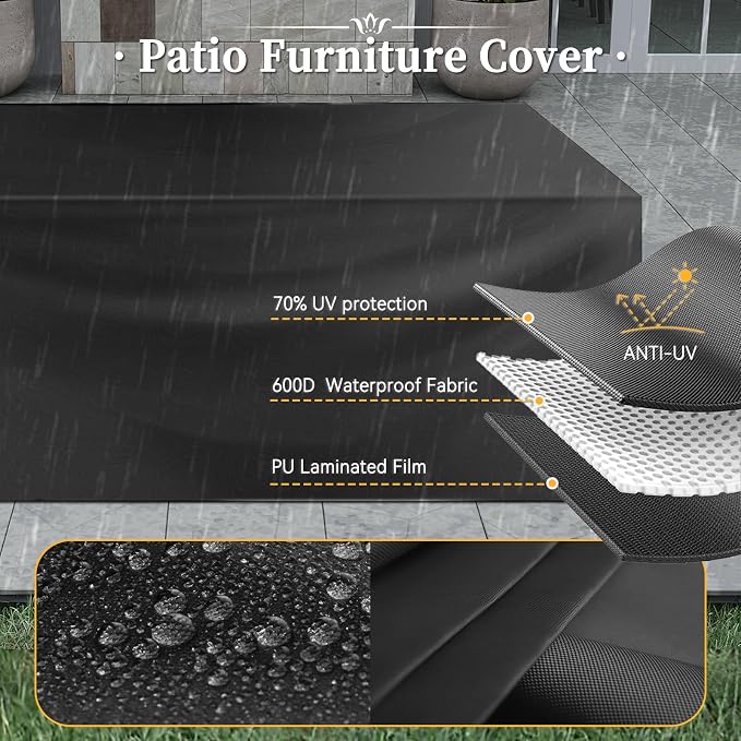 Aoxun 7 Piece Patio Furniture Set - Image 3