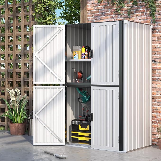 AECOJOY Outdoor Storage Cabinet Waterproof, Large Tall Vertical Outdoor by AECOJOY