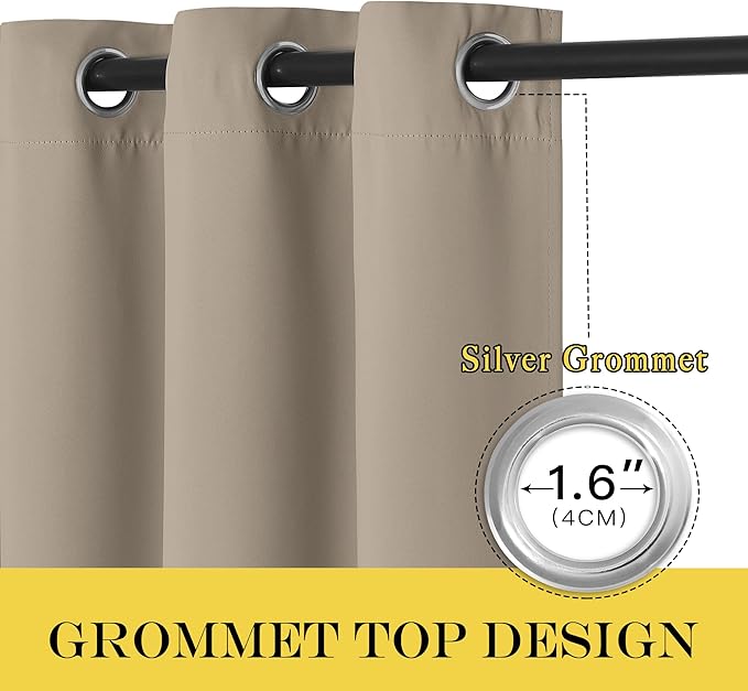 NICETOWN Patio Blackout Curtain Panels - Image 5