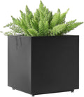 Large Metal Outdoor Planter Box 20Wx20Dx21.5H, Galvanized Steel Cube Planters by Foresland-MetalPlanter