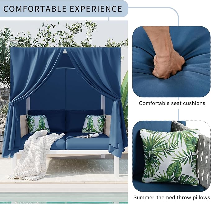 Outdoor Patio Sunbed Lounger - Image 4