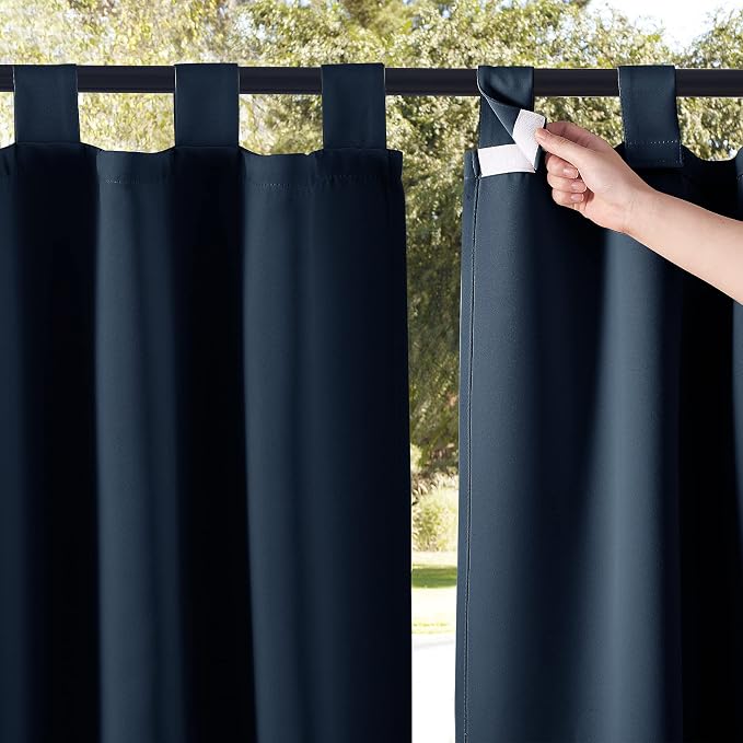 NICETOWN 2 Panels Exterior Blackout Outdoor Curtainss by NICETOWN