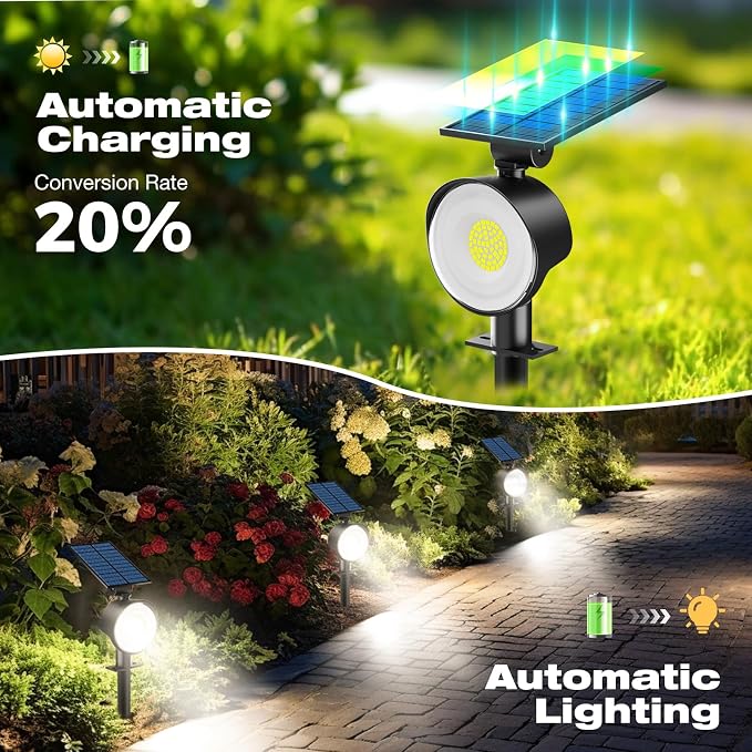 nipify 12 Pack Solar Spot Lights Outdoor Waterproof - Image 4