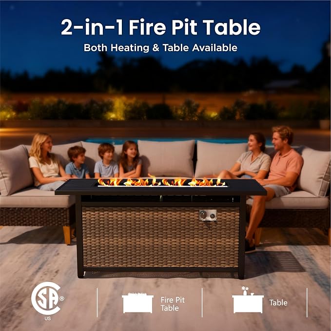 PHI VILLA Half Moon Patio Furniture Set - Image 4