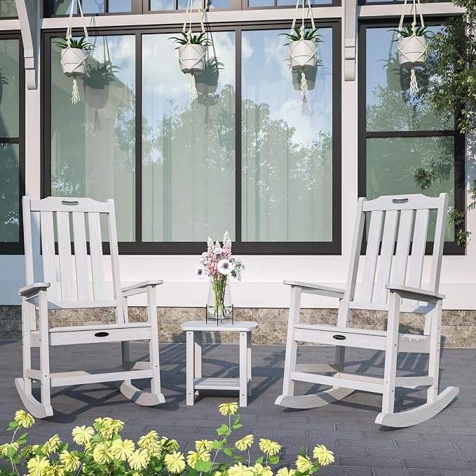Oversized Rocking Chair Set of 2, Outdoor Rocking Chair - Image 2