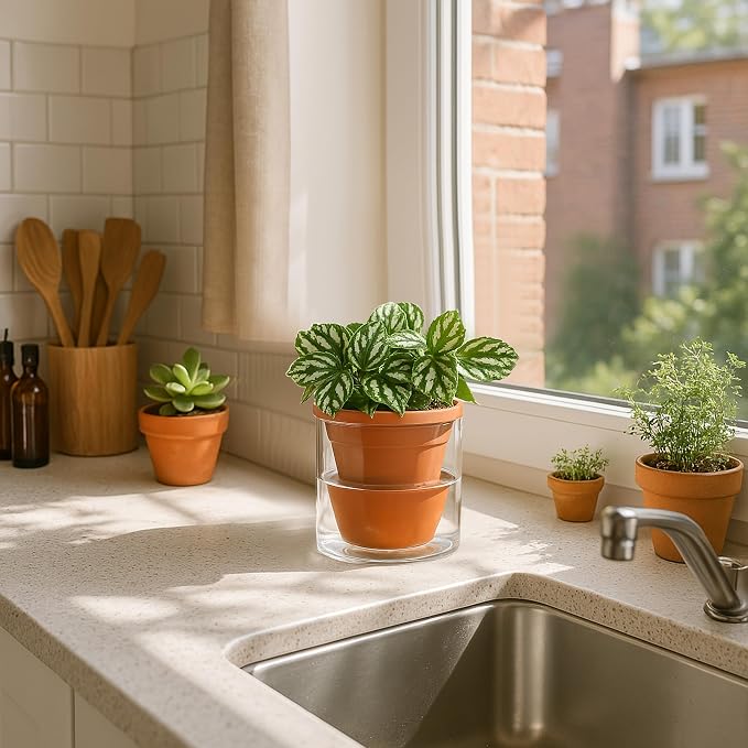 D'vine Dev 4 Inch Design Self Watering Pot - Image 6