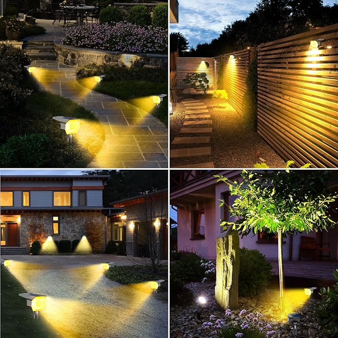 Peasur 1 Pack Solar Spot Lights Outdoor, Solar Spotlights Outdoor Waterproof - Image 5