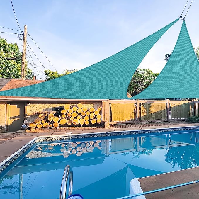 E&K Sunrise 12' x 12 x '12' Sun Shade Sail Triangle Canopy Shade Cover UV Block by EKSUNRISEINC