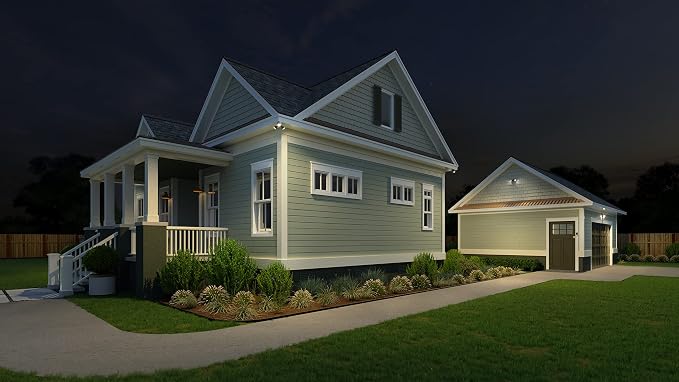 Lithonia Lighting HomeGuard 3-Light LED Outdoor Flood Lights, Outdoor LED Lights - Image 10