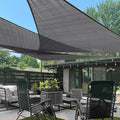 LOVE STORY Custom Size 6'x7'x9.2' Dark Grey Sun Shade Sail Right Triangle by LOVESTORY