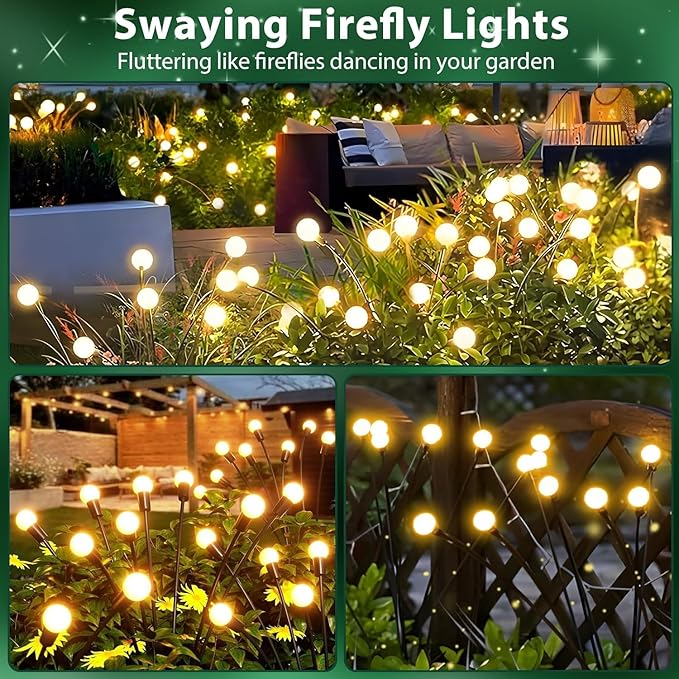 6-Pack Garden Solar Lights, 48 LED Solar Lights Outdoor - Image 6