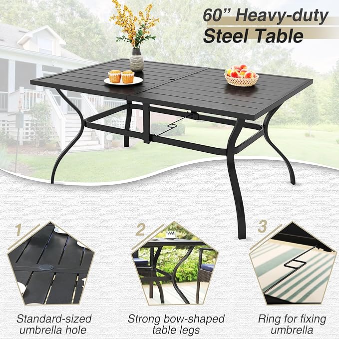 PHI VILLA 7 Piece Outdoor Dining Set - Image 2