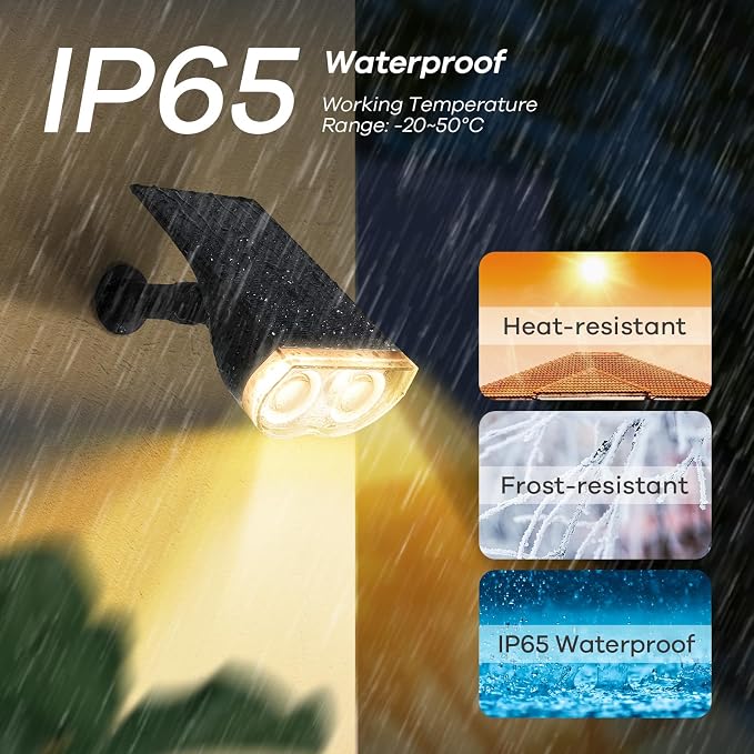 Linkind Solar Lights Outdoor Waterproof IP65, StarRay RGB Solar Spot Lights - Image 6
