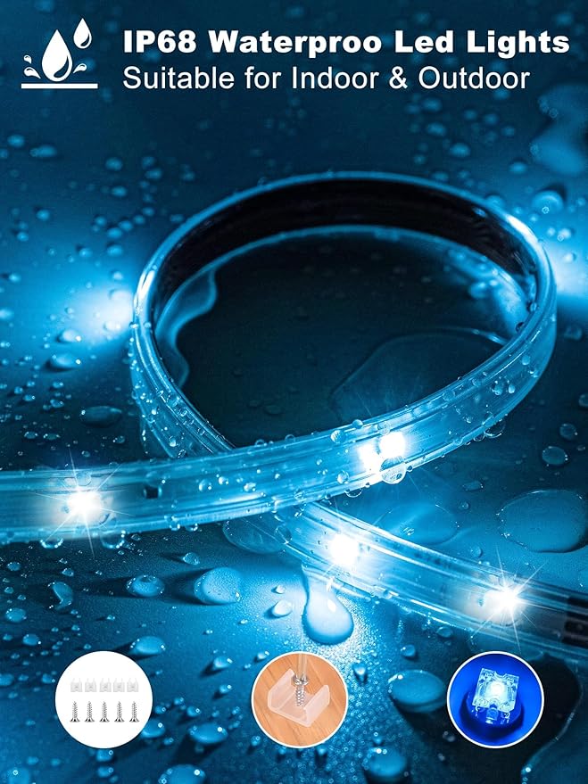 Outdoor Led Strip Lights Waterproof 400ft, Ip68 Outside Led Light Strip - Image 2