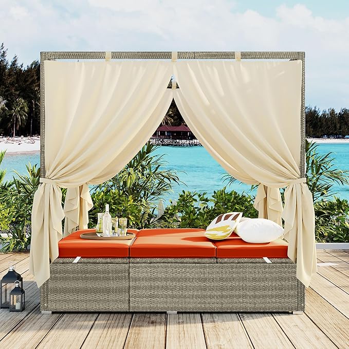 Harper & Bright Designs Adjustable Outdoor Sun Lounger by Harper+%26+Bright+Designs
