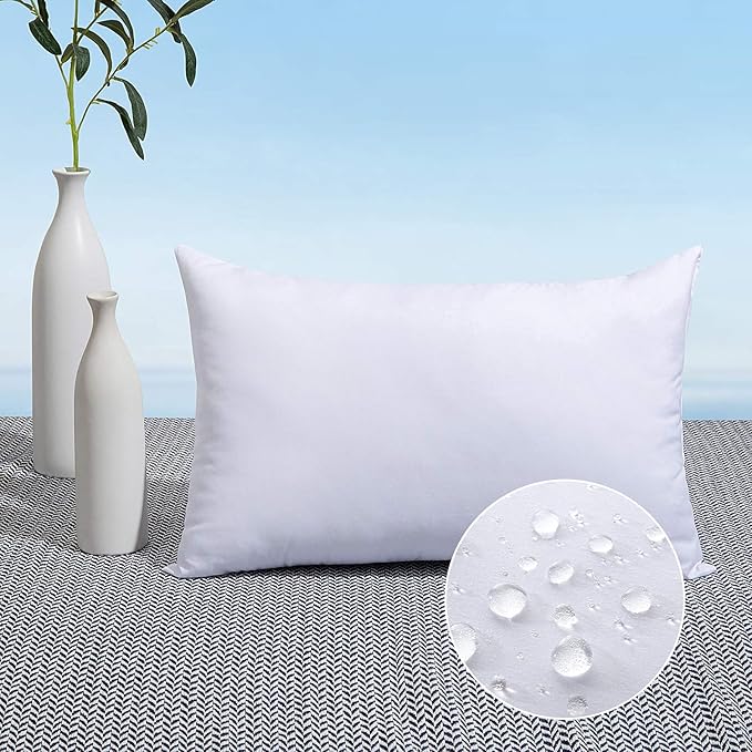 MIULEE 12x24 Pillow Insert Throw Pillow Insert, Outdoor Pillows Water-Resistant by MIULEE