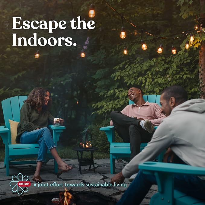Keter Modern Cool Bar Outdoor Patio Furniture and Hot Tub Side Table - Image 9