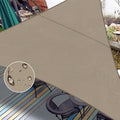 LOVE STORY Right Triangle 9'x12'x15' Waterproof Sun Shade Sail Canopy UV Block by LOVESTORY