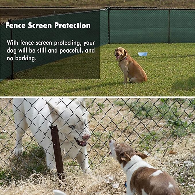 UPGRADE Privacy Fence Screen 4'x2' Dark Green Outdoor 90% Visibility Blockage - Image 7