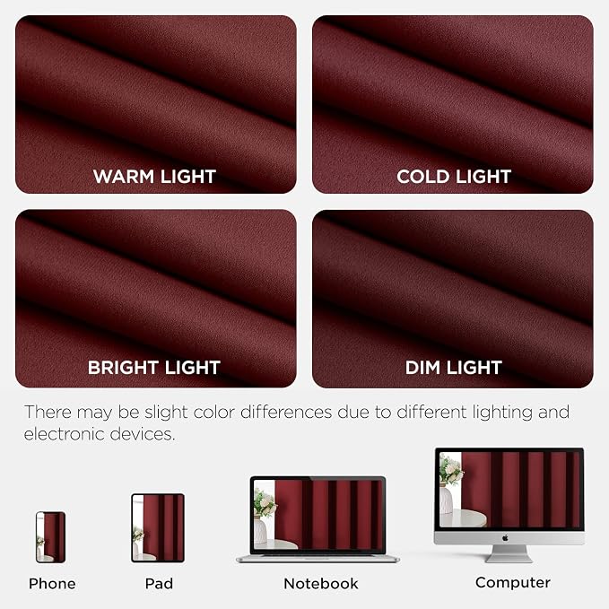Joydeco Blackout Door Curtain for Doorway Privacy 72 Inches Long, Grommet - Image 8
