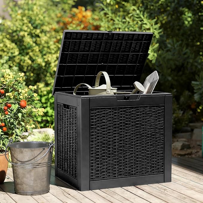 NEWBULIG 31 Gallon Outdoor Storage Box, Waterproof Deck Box - Image 6