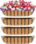 Y&M 30" Iron Window Deck Railing Planter Box 4Pcs by YM