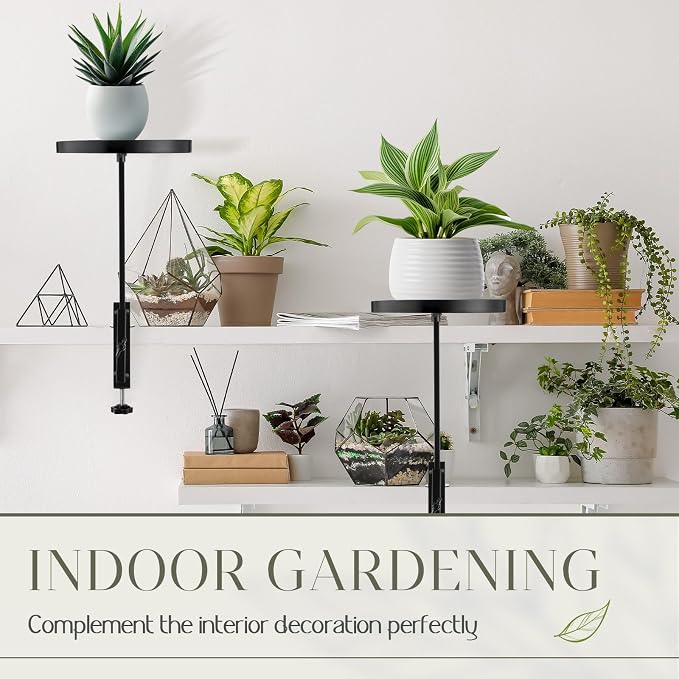 4 Pcs Window Sill Plant Shelf 5.7''D x 12.4''H Adjustable Window Shelf - Image 6