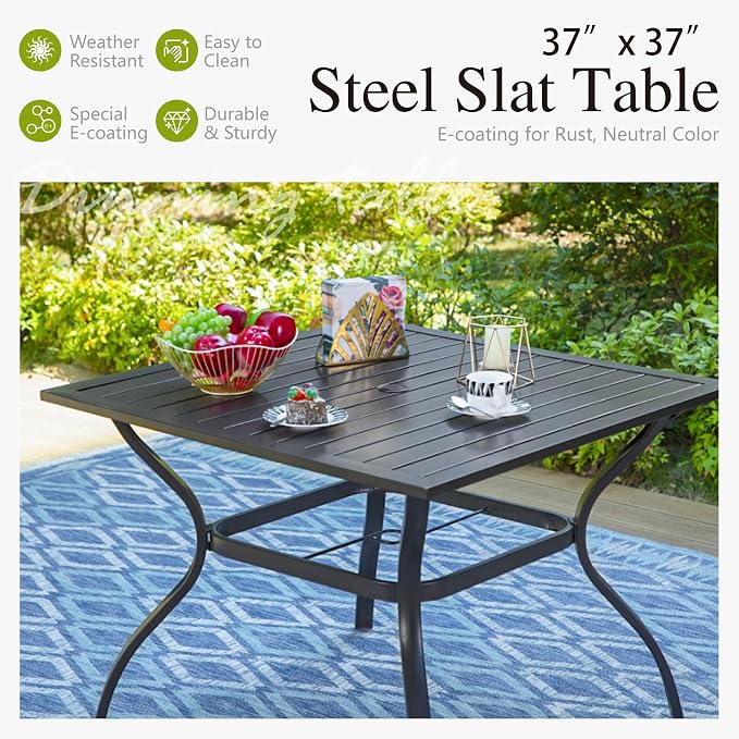 Sophia and William Outdoor Patio Dining Set - Image 5