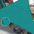 LOVE STORY Waterproof 12' x 12' x 12' Triangle Turquoise Blue Sun Shade Sail by LOVESTORY