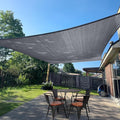 SUNLAX Large Sun Shade Sail 16' x 20' Dark Grey Rectangle Canopy Sail Shade by SUNLAX