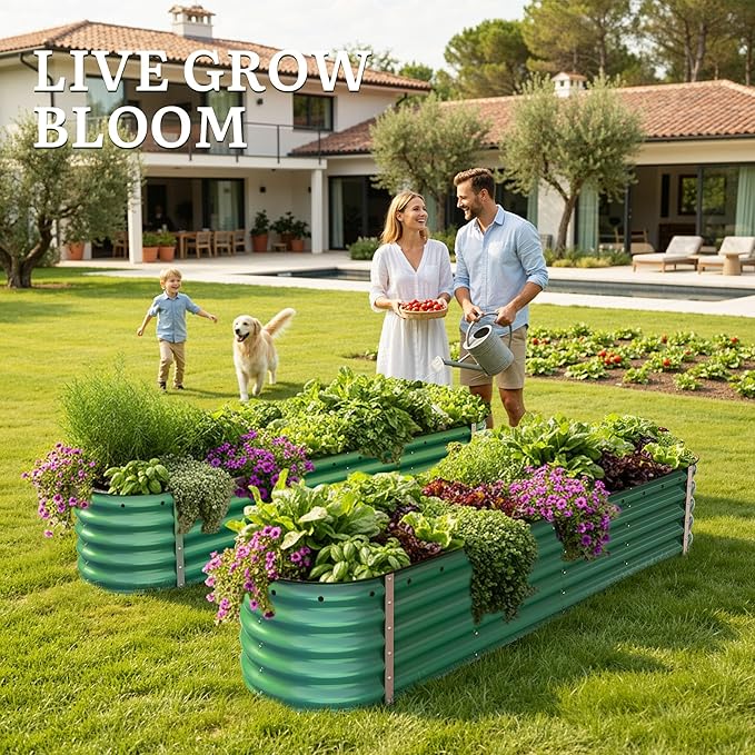 YITAHOME 17" Tall 9 in 1 Large Raised Garden Bed Kit, Outdoor Above Ground - Image 3