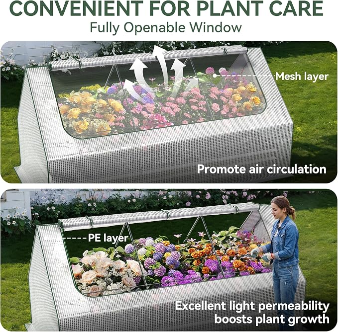 Raised Garden Bed with Self-Watering System, Galvanized Raised Beds - Image 5