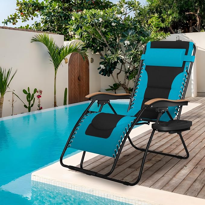 Sophia & William Oversized XXL Zero Gravity Chair, Padded Recliner Outdoor - Image 2