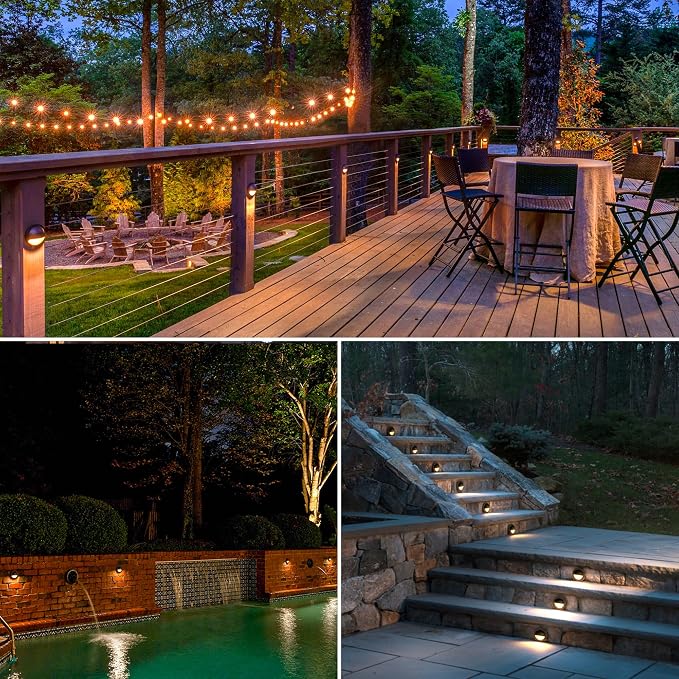 SUNVIE 5W LED Low Voltage Deck Lights, 12-24V Step Lights Outdoor - Image 6