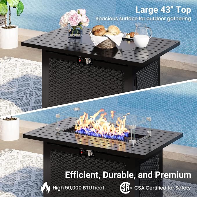 8 Pieces Outdoor Patio Furniture Set - Image 3