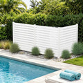 Kozyard 50" W x 48" H Outdoor Privacy Screens Aluminum Post, Air Conditioner by Kozyard