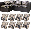 8Pcs Stretch Patio Cushion Covers, by BIETYONE