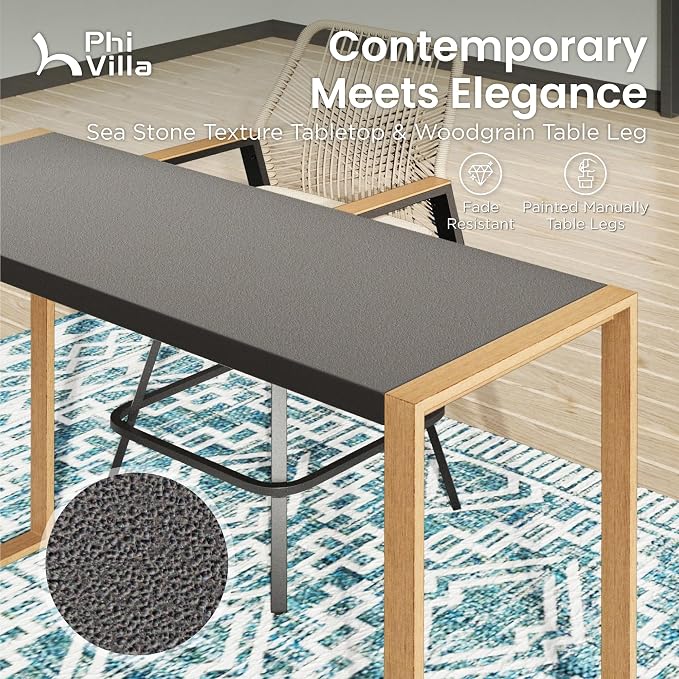 PHI VILLA Outdoor Bar Table for 2-4 Person - Image 2