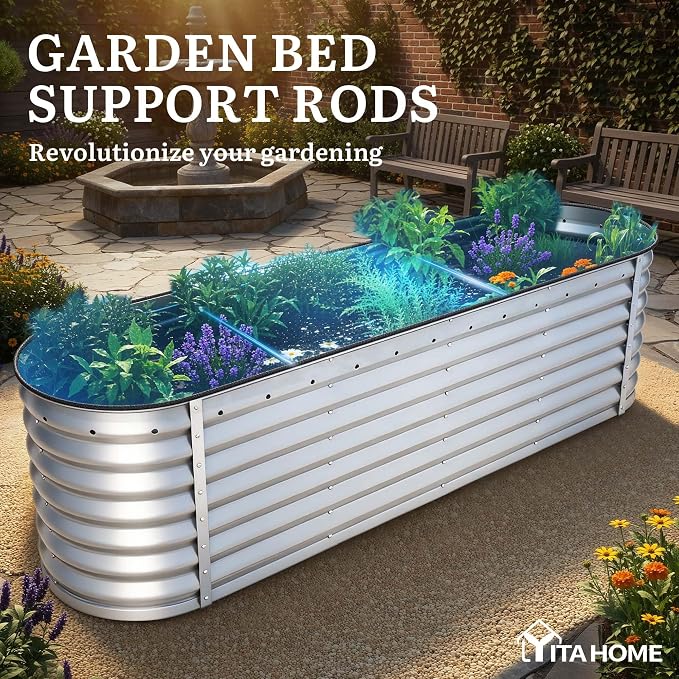 YITAHOME 24" Tall 9 in 1 Large Raised Garden Bed Kit, Outdoor Above Ground - Image 6