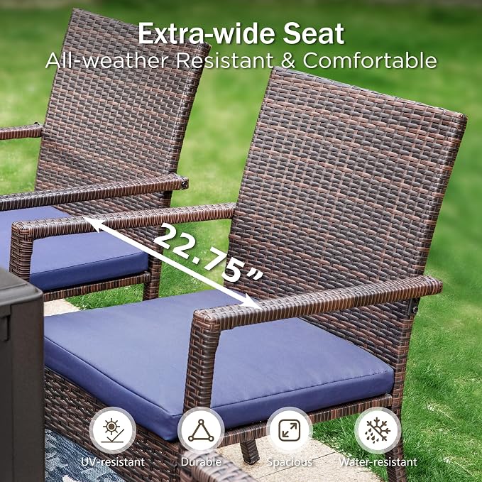PHI VILLA 9 Piece Outdoor Dining Set - Image 5