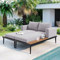 Outdoor Double Metal Daybed, by RuiSiSi