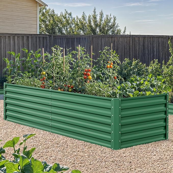 YITAHOME 6x3x2ft 2pcs Large Raised Garden Bed Kit, Galvanized Metal Planter Box - Image 2