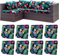 8Pcs Stretch Patio Cushion Covers, Outdoor Couch Covers Replacement, Outdoor by BIETYONE