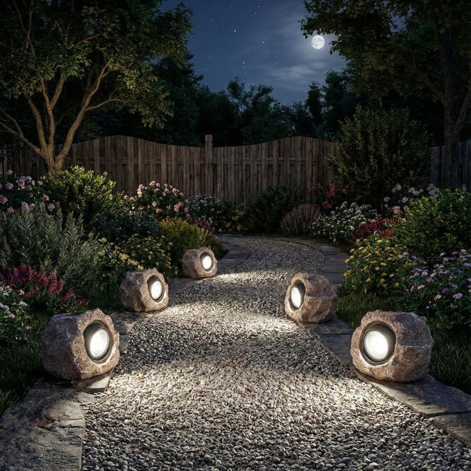 Solar Garden Rock Lights Outdoor - Image 5