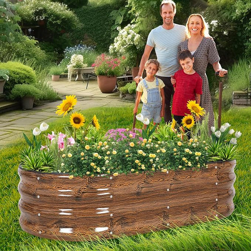 1MORE Galvanized Raised Garden Bed- Planter Garden Boxes Outdoor, Raised Beds - Image 2