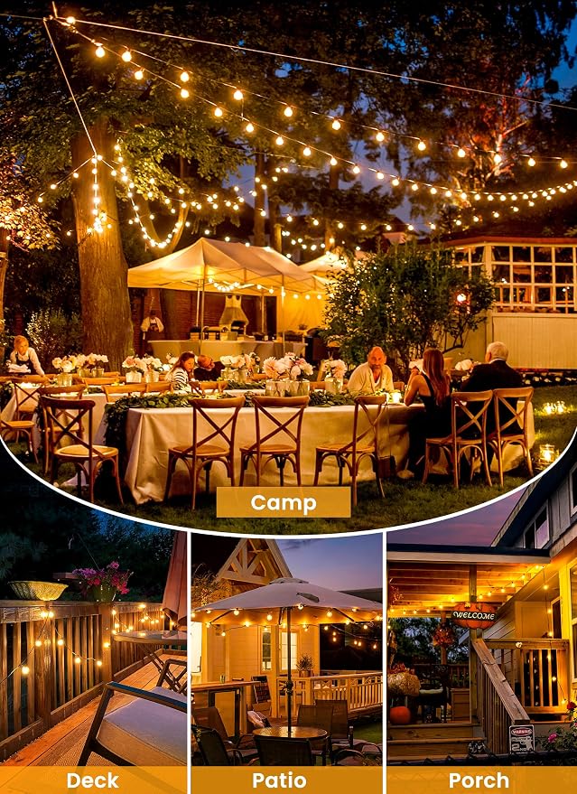 Brightown 108FT 52 LED Solar String Lights Outdoor - Image 8